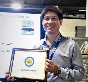 中興大學光電所裴靜偉教授代表研究團隊出席IEEE Photovoltaic Specialist Conference (簡稱IEEEE PVSC)，榮獲最佳海報獎。
